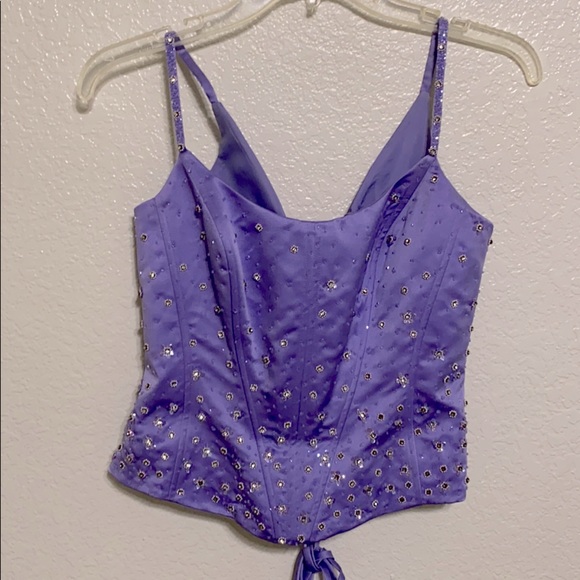 Purple corset style top - Picture 1 of 2